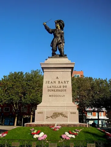 La statue de Jean Bart à Dunkerque